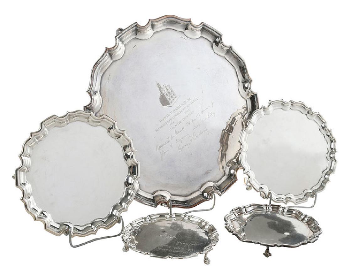 Five English Silver Trays (1 of 17)