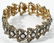 Silver topped Gold Diamond Bracelet - 6