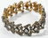 Silver topped Gold Diamond Bracelet - 8