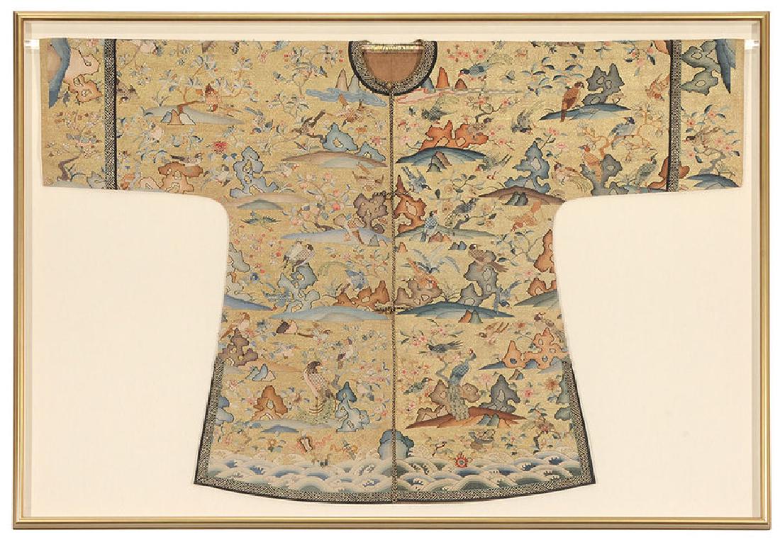 Rare Chinese Kesi Slit Tapestry Bird Robe (1 of 6)