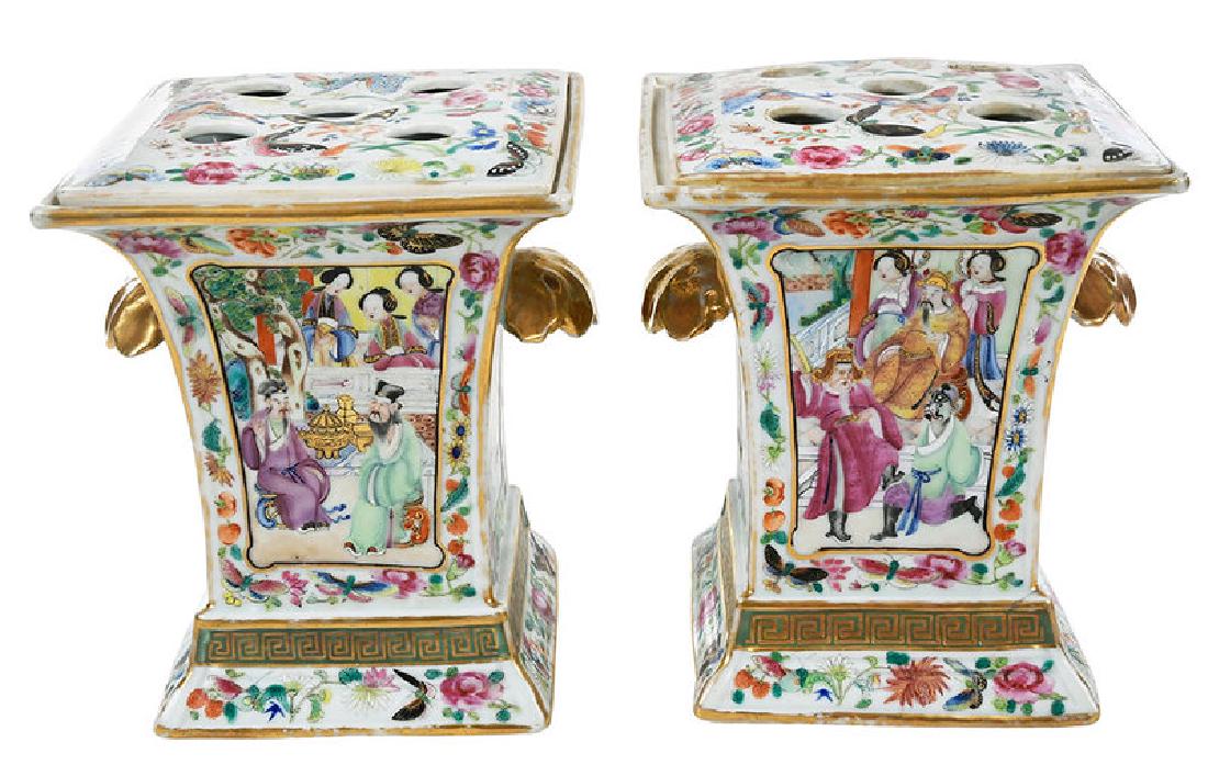 Pair Famille Rose Cachepots with Covers (1 of 17)