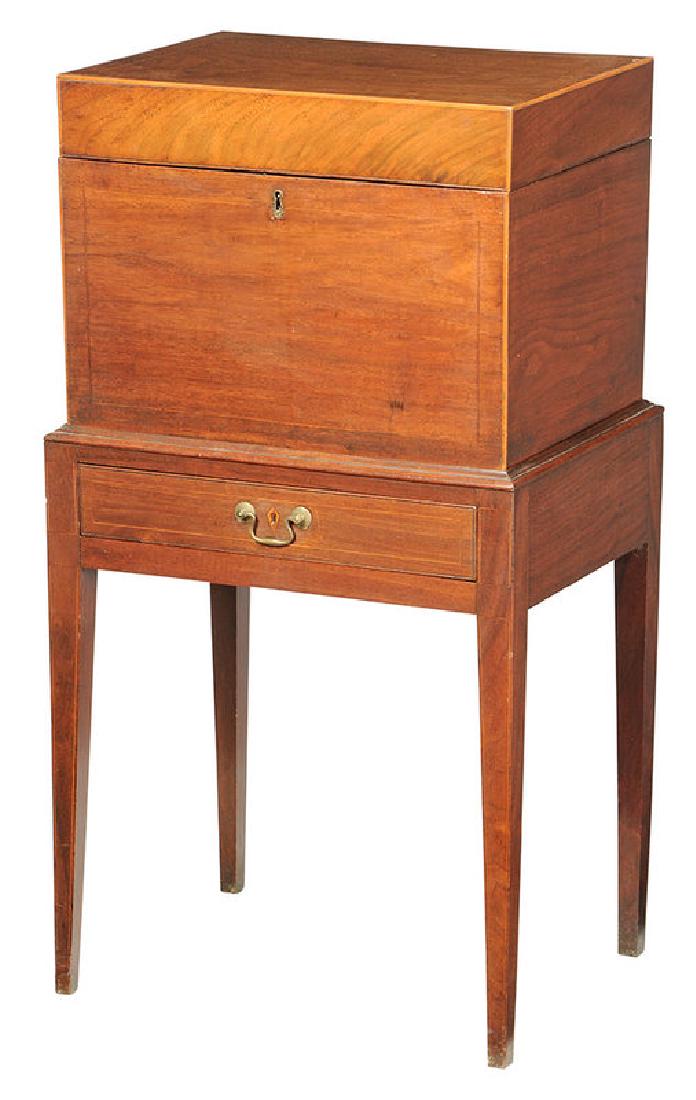 Southern Federal Inlaid Walnut Cellarette (1 of 8)