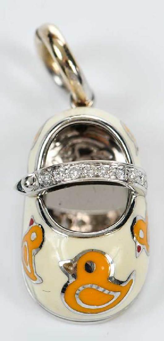 Aaron Basha 18kt. Diamond & Enamel Chain (1 of 4)