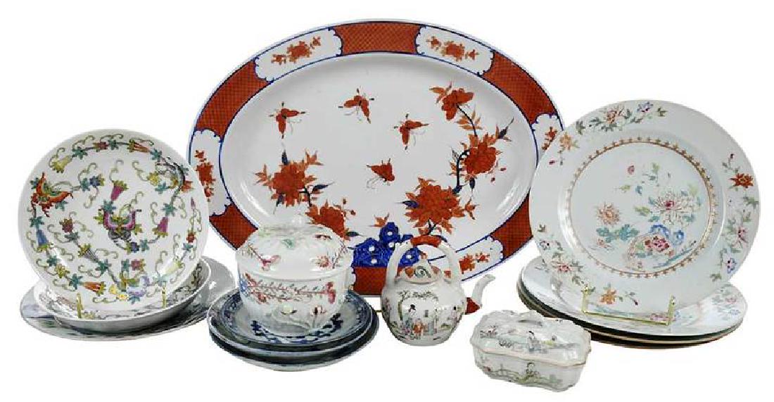 Group of Fourteen Asian Porcelain Table Items (1 of 20)