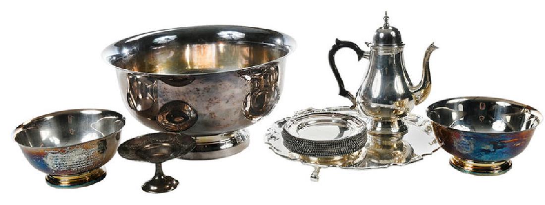 14 Pieces Silver Plate Hollowware (1 of 2)