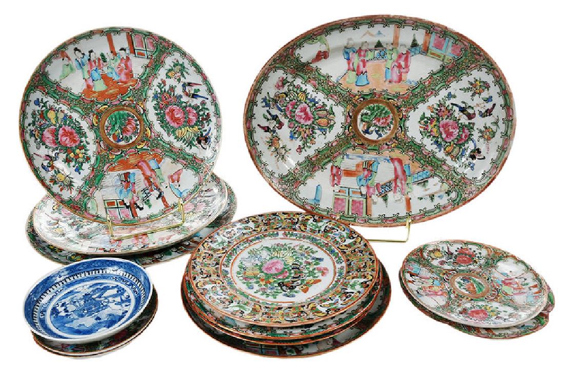 12 Chinese Export Plates (1 of 2)