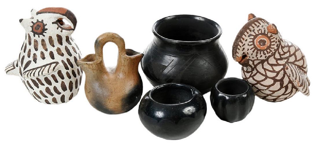 Six Miniature Pieces Southwestern Pottery (1 of 2)