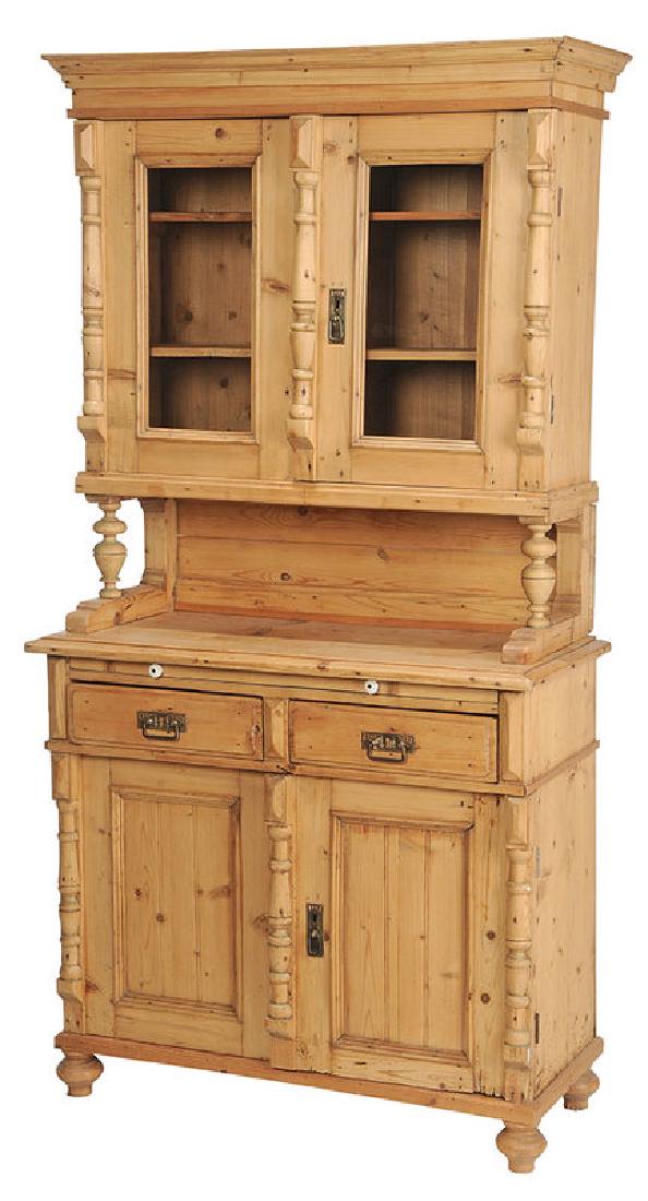 Pine Stepback Cupboard (1 of 1)