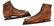 Pair of Leather and Wood Ice Skates
