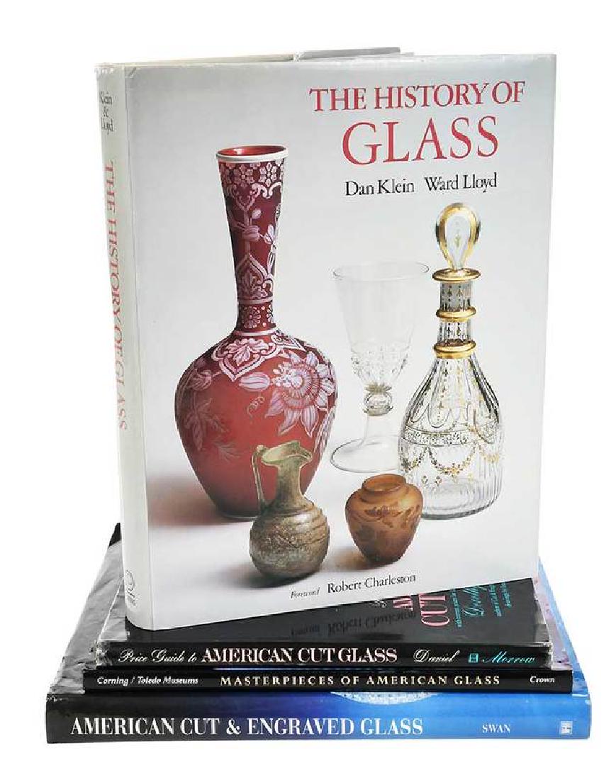 27 Cut Glass Reference Books and Pamphlets: price guides, cutting shop guides, including Klein & Lloyd History of Glass, copyright dates range 1965 to 2005 Provenance: The Collection of Leon "Chink" Weinstein