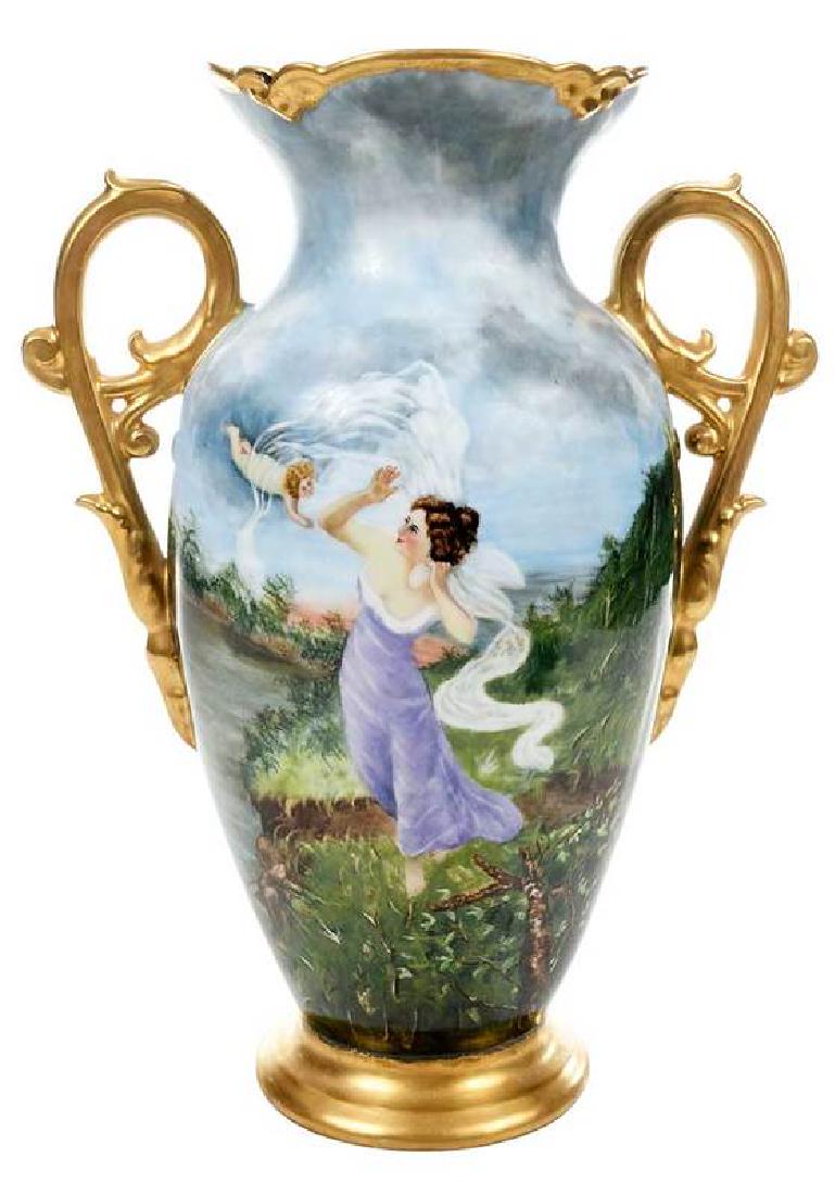 Signed Hand Painted Limoges Vase
