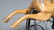 659: Fine French steel and wood velocipede, - 3