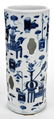 Chinese Blue and White Wig Stand - 3