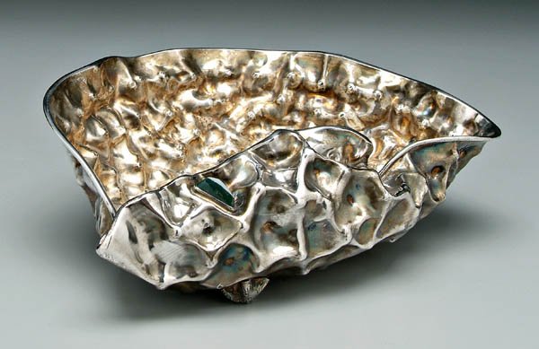 Italian silver shell bowl,