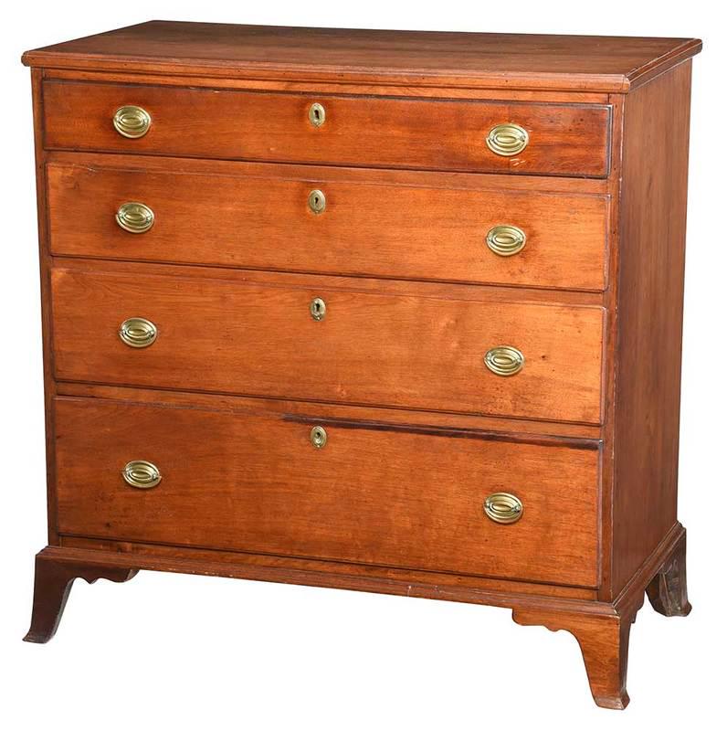 American Federal Walnut Chest of Drawers (1 of 6)