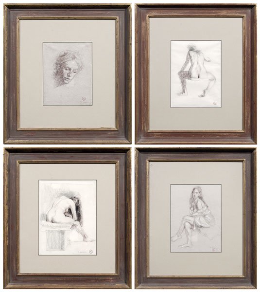 Four Tony Griffin drawings
