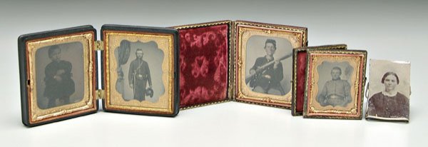 Three Civil War soldier tintypes