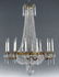 774: Monumental bronze doré chandelier,