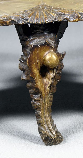 Venetian carved "grotto" settee, - 2