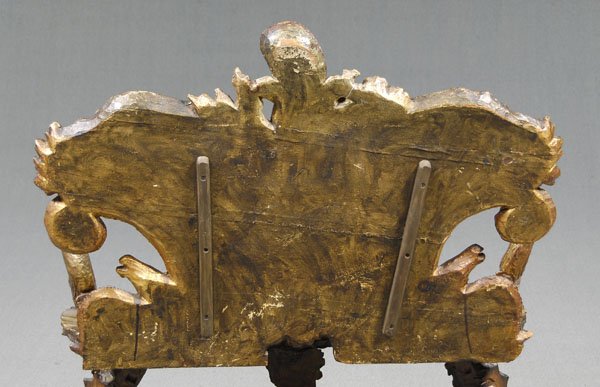 Venetian carved "grotto" settee, - 7