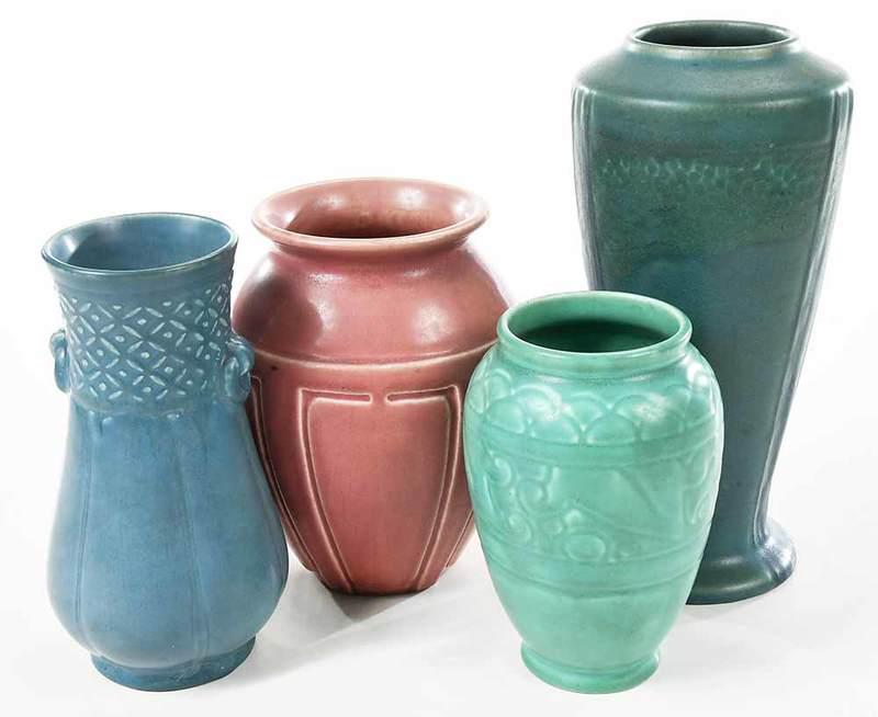 For Auction Four Rookwood Pottery Vases William Hentschel 224