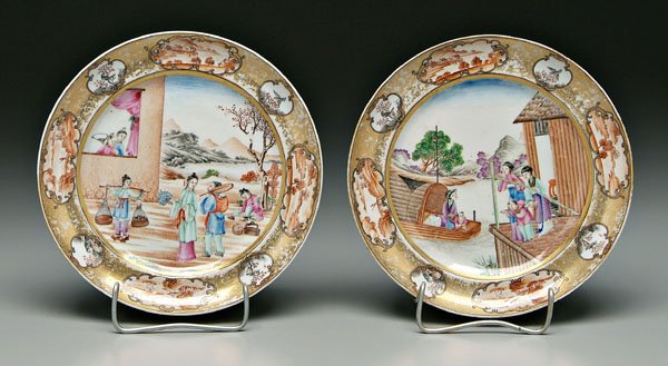 Two Chinese export plates