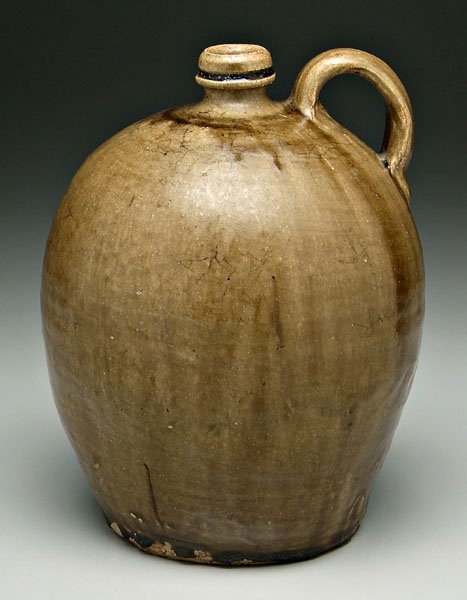 Edgefield pottery ovoid jug,