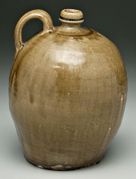 Edgefield pottery ovoid jug, - 2