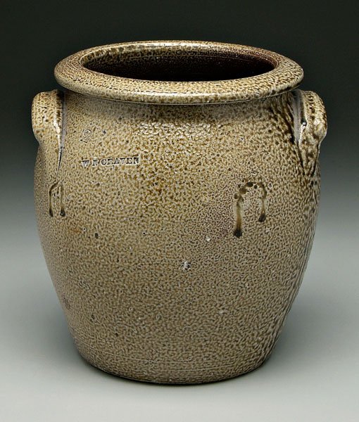 W.N. Craven salt glaze stoneware jar,