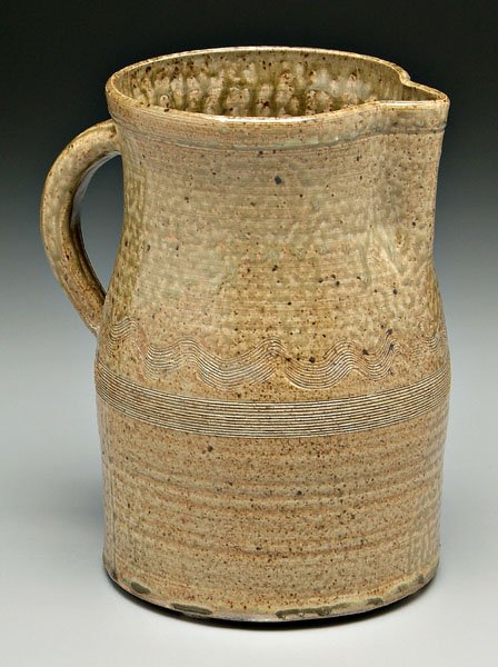 Stoneware pitcher, - 2