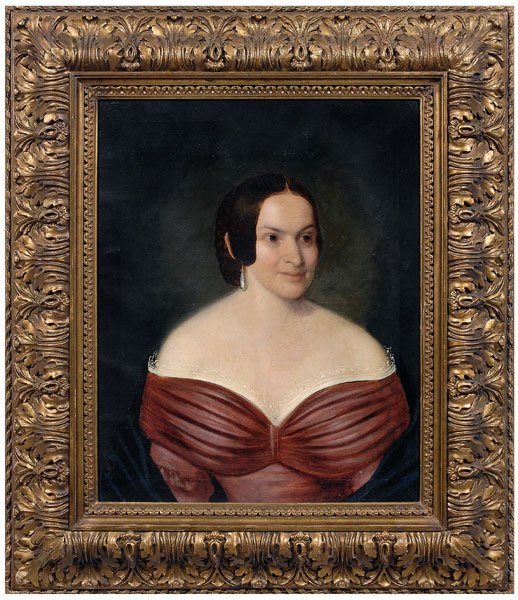 19th century American School portrait,