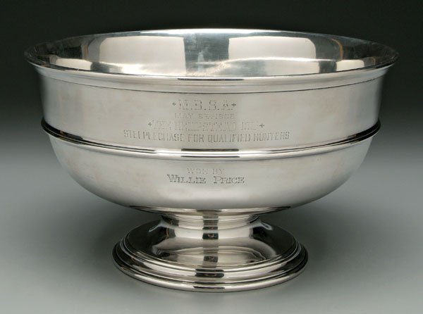 Sterling steeplechase trophy/bowl,