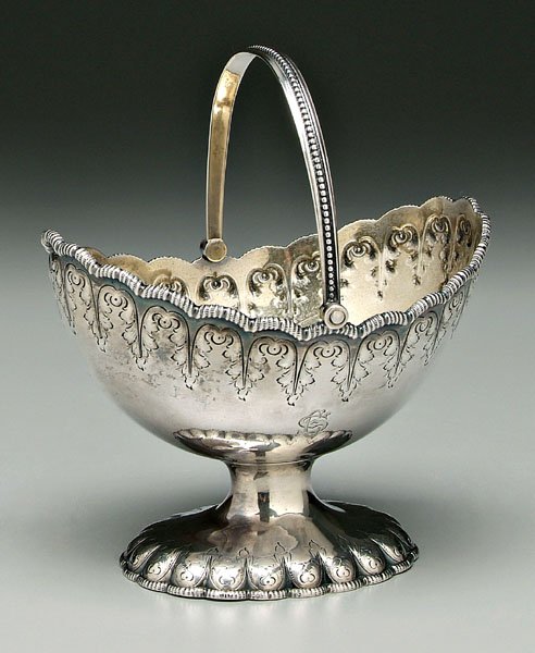 Tiffany & Co. oval sterling basket,