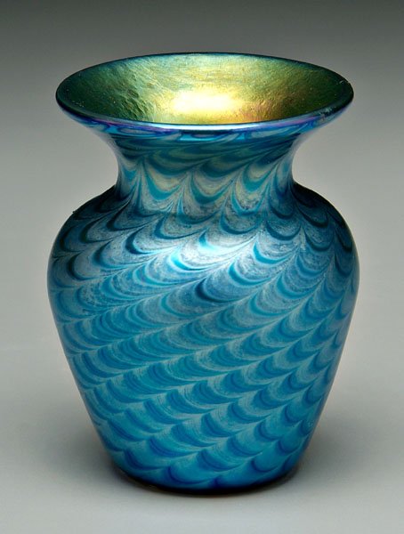 Lundberg art glass vase,