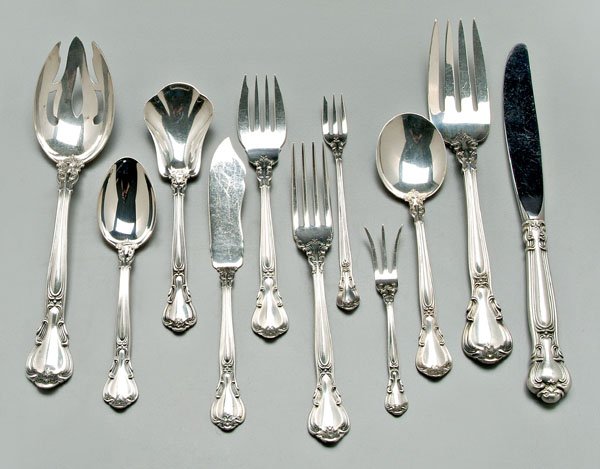 Gorham Chantilly sterling flatware,