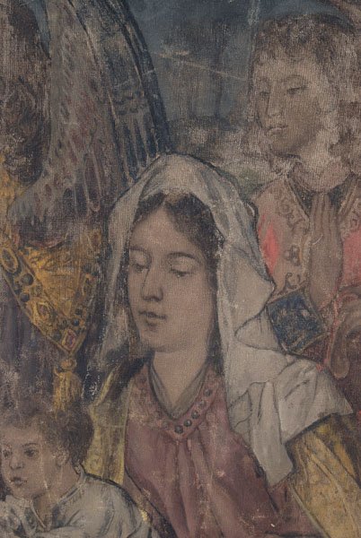 Pre-Raphaelite wall hanging, - 8