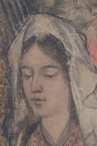 Pre-Raphaelite wall hanging, - 9