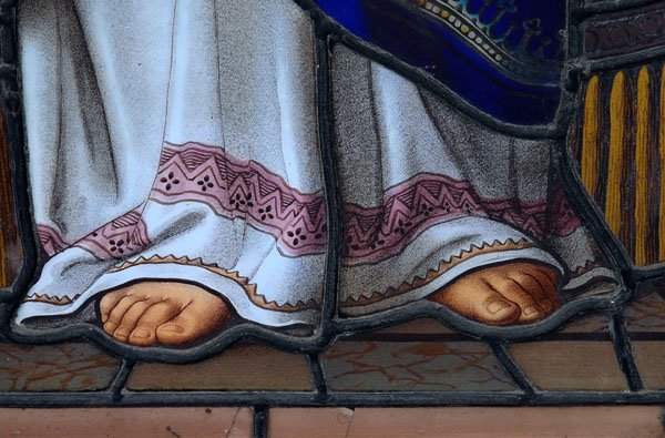 1891 French stained glass window: - 10