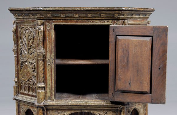Gothic Revival court cupboard, - 7