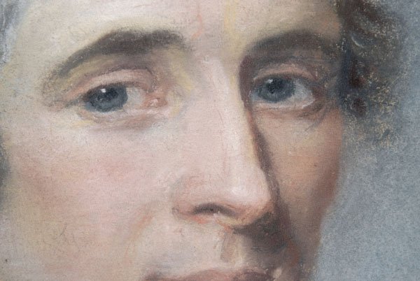 18th century English pastel portrait, - 4