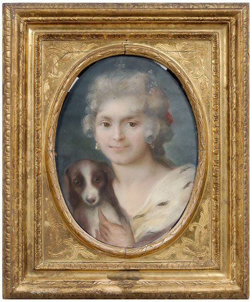 Pair 18th century pastel portraits - 2