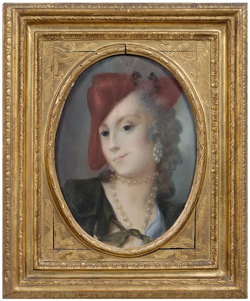 Pair 18th century pastel portraits - 3