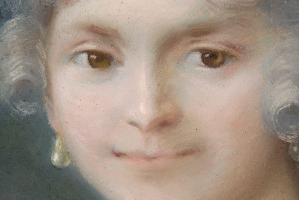 Pair 18th century pastel portraits - 5