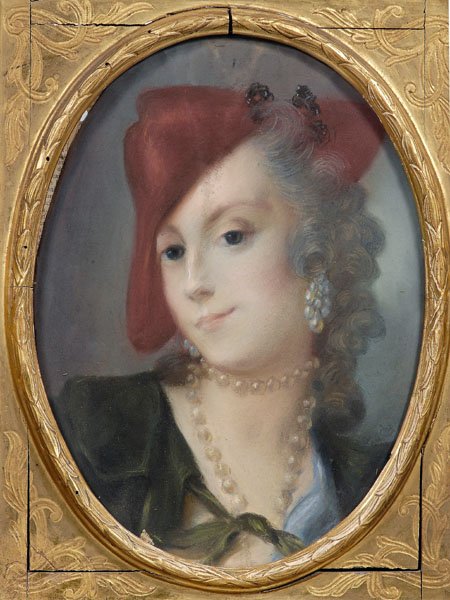 Pair 18th century pastel portraits - 9