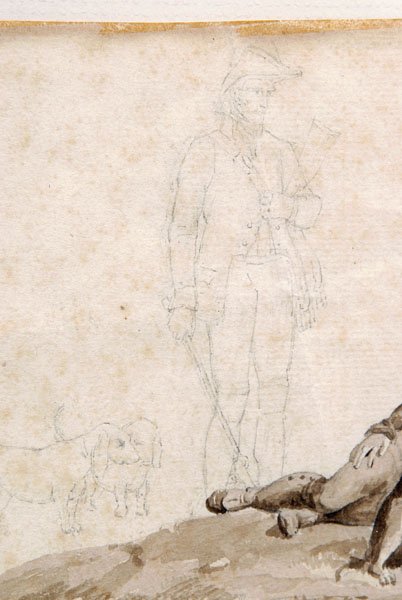French School sporting drawing, - 5
