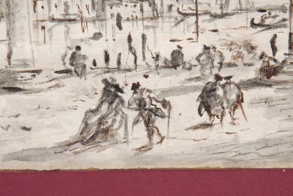Drawing, follower of Francesco Guardi, - 4