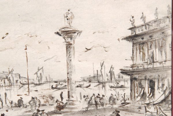 Drawing, follower of Francesco Guardi, - 5