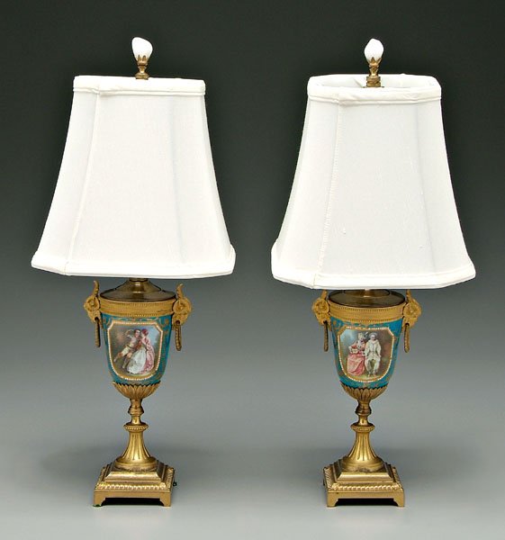Pair of Sèvres urns