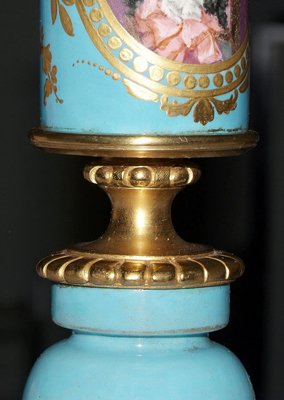 Pair Sèvres candlesticks: - 8