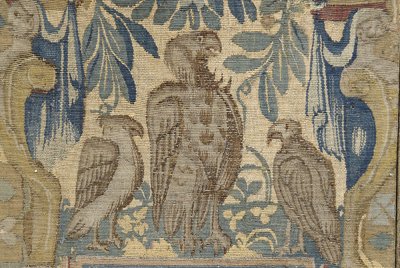 Tapestry border fragments, - 10